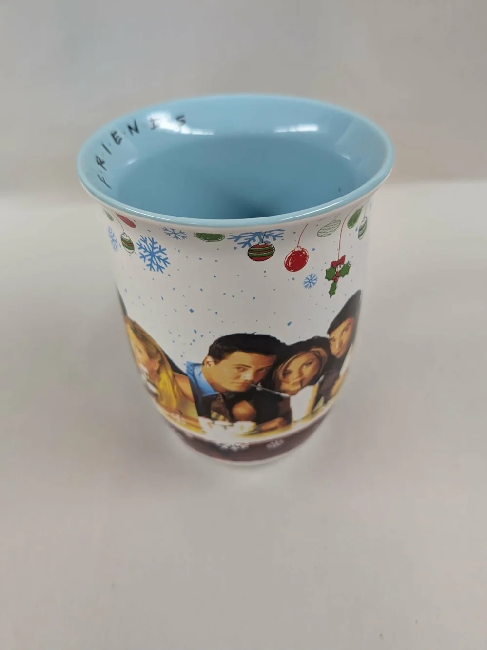 FRIENDS Ceramic Mug - White Exterior with Tan Handle